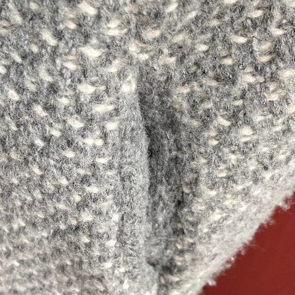 Repeat Luxury Norweigan Intarsia Cardigan Women 38 / S Gray Lagenlook Geometric - Picture 5 of 11